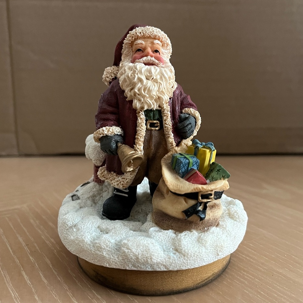 Santa candle topper for jar type candles.